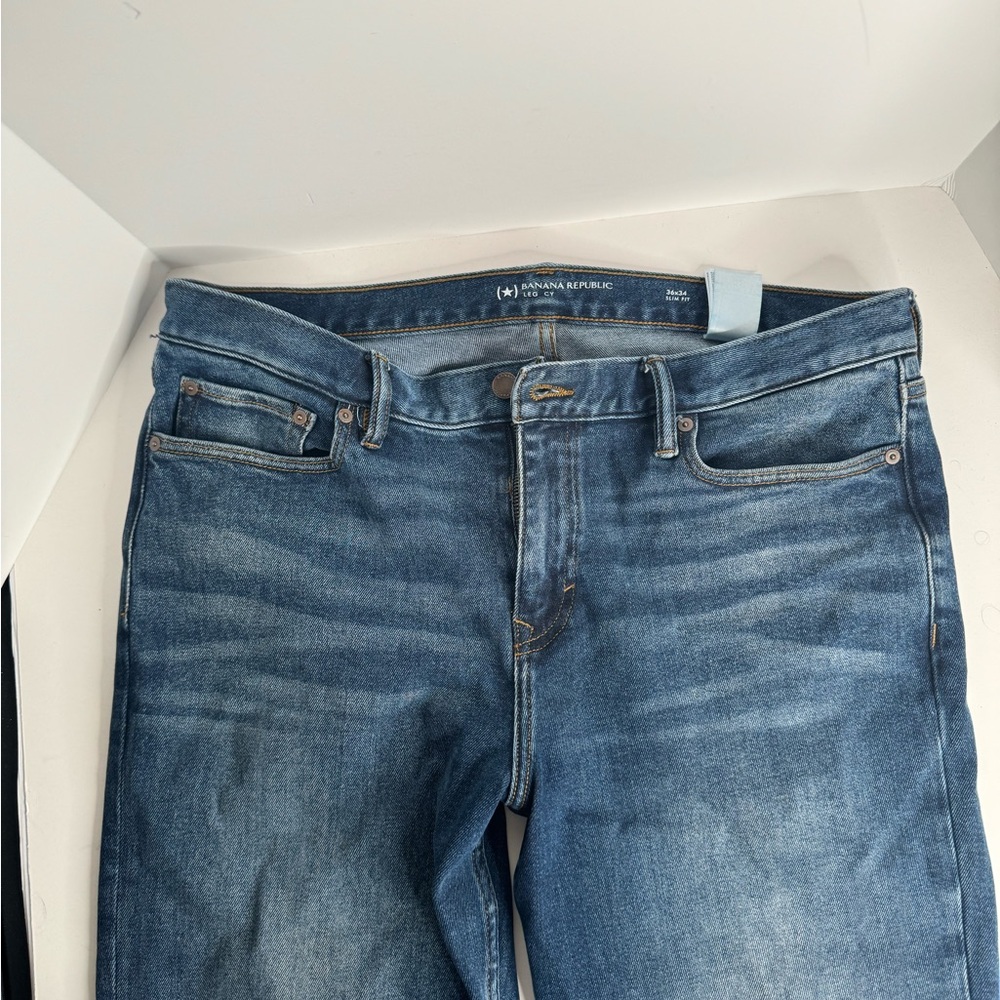 Banana Republic legacy slim fit men’s 36x34 fresh air blue jeans